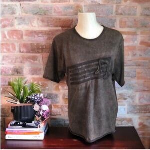 Cougar Brown and Black Musical Note Graphic Tee